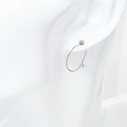 ess09 [10 件/5 對] 約 19 毫米精緻圓形耳環五金手術不鏽鋼 第5張的照片