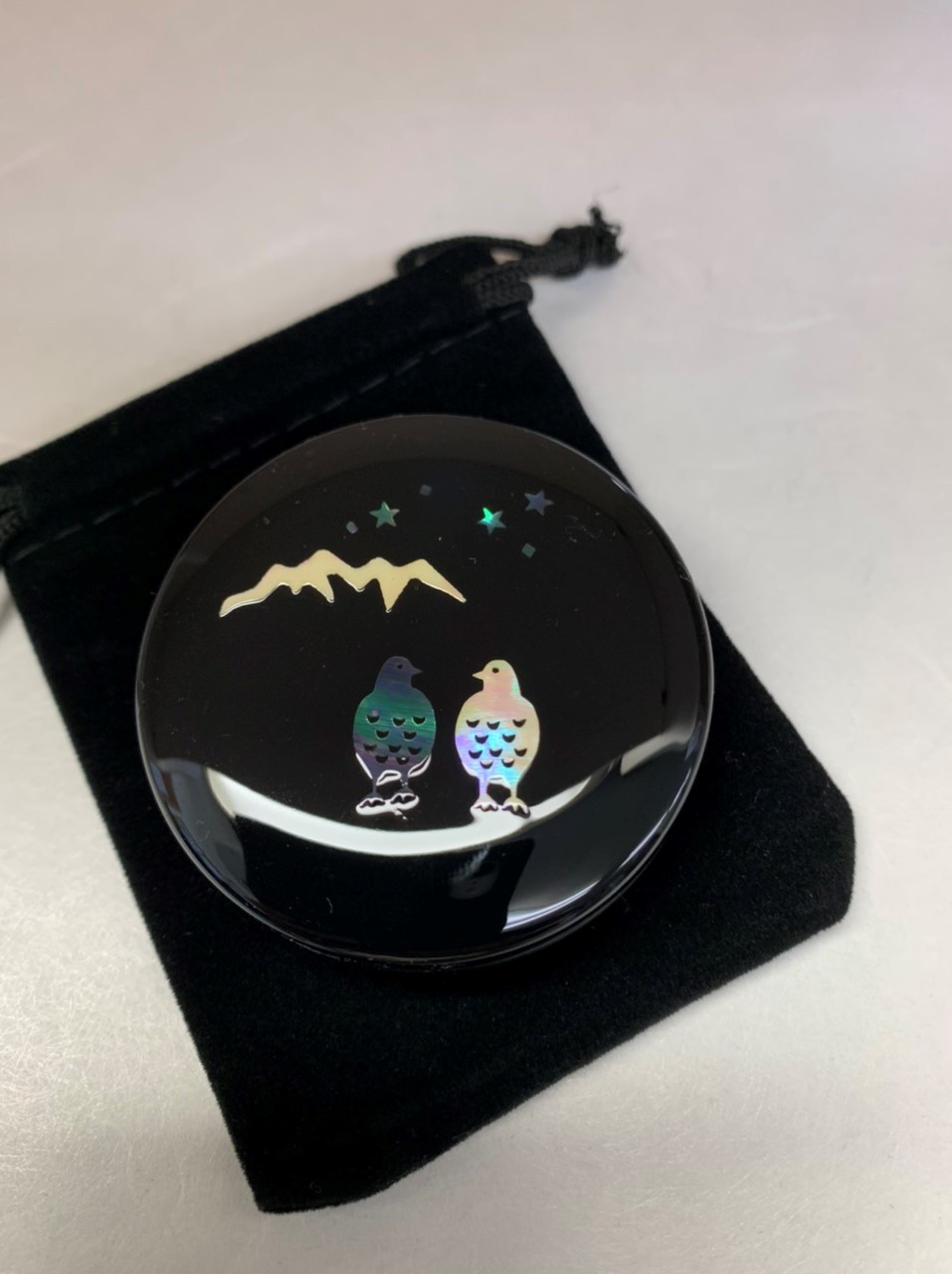 螺鈿　ライチョウ　４０号朱肉 4,099円