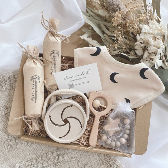 出産祝いセット 出産祝い おしゃぶりホルダー 雑貨・その他 cimamahalo  