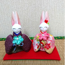 うさぎ 振袖着物（ちりめん青） その他人形 りん 通販 16548011