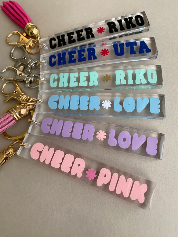 チア×お名前 チアキーホルダー、チャーム その他アクセサリー