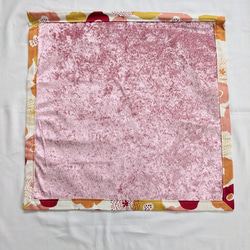大花柄　ピンク　タロットクロス　リーディングマット 4枚目の画像