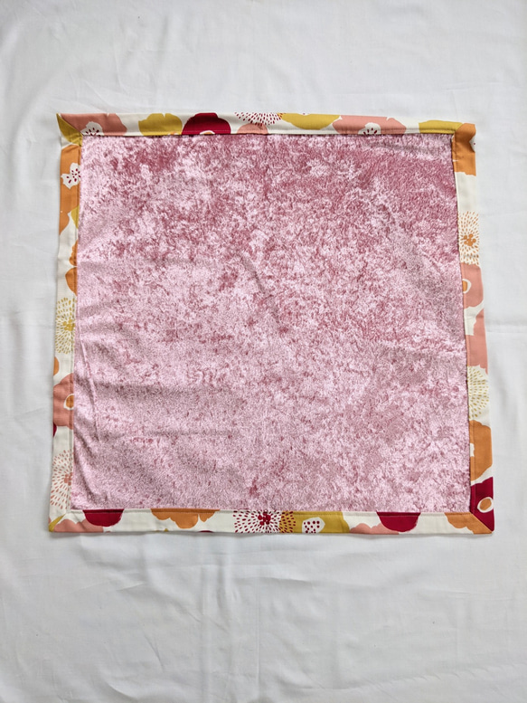 大花柄　ピンク　タロットクロス　リーディングマット 4枚目の画像