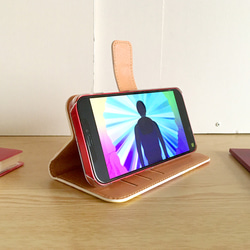 【受注製作品】ハシビロコウのiPhoneケース《Android対応》手帳型スマホケース 名入れ 動物 可愛い おしゃれ 8枚目の画像