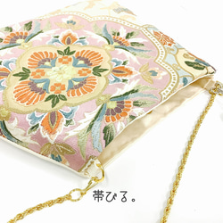 ✳︎Handbag ✳︎ハンドバッグ✳︎西陣✳︎きものバッグ✳︎パーティバッグ✳︎チェーン✳︎ 8枚目の画像