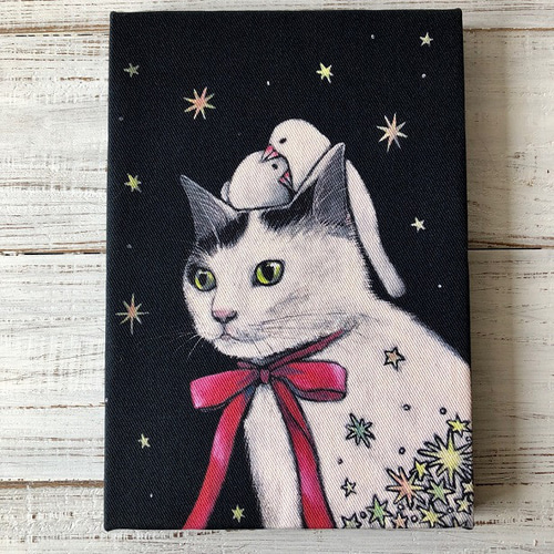 油絵 油彩 油彩画 絵 絵画 【青い満月】 絵画 HR 通販