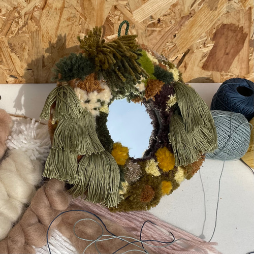 Nohara 』タフティングミラー パンチニードル プレゼント 韓国雑貨