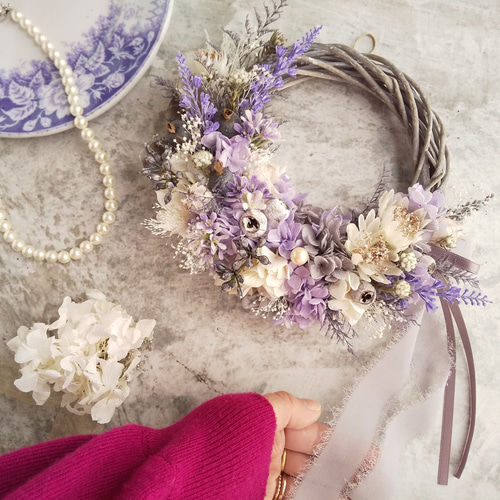 Lune Bonheur＜tokimeki＞＊ハーフムーンリース＊スプリングリース＊春