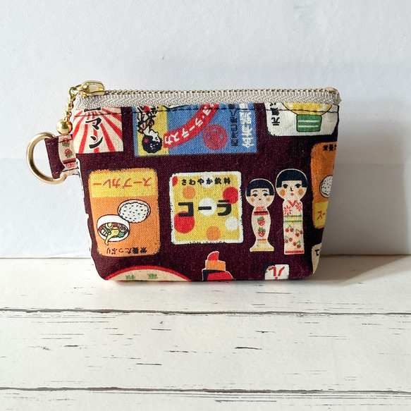 ミニミニポーチ☆Dカン付き☆昭和レトロ☆昭和ロマン☆ポーチ ポーチ