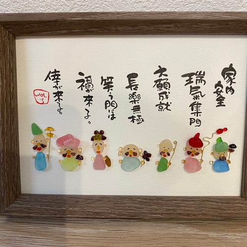 WOL.s シーグラスアート　七福神 WOL.S シーグラスアート 七福神 その他インテリア雑貨 WOL.S 通販