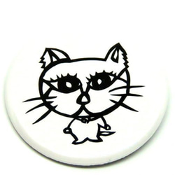 猫　切り絵　缶バッジ　ネコ　グッズ 3枚目の画像