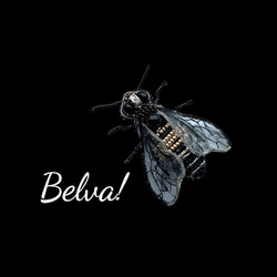 ビーズ刺繍のブローチ　-蜂- bee 1枚目の画像