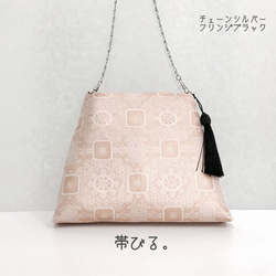 ✳︎Handbag ✳︎ハンドバッグ✳︎西陣✳︎きものバッグ✳︎パーティバッグ✳︎チェーン✳︎ 3枚目の画像