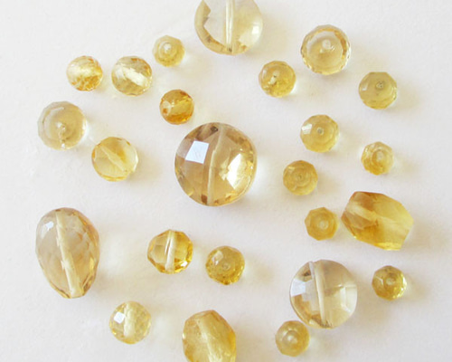 天然石 カラーアソートパック イエロー系 セットO（ai-0673） 天然石