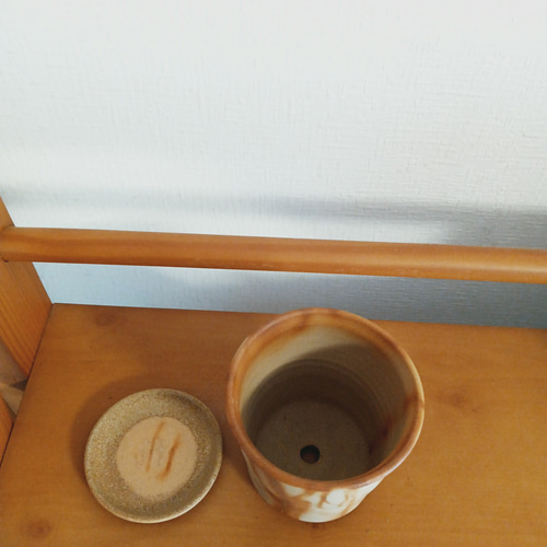 備前焼 植木鉢と受け皿 一輪挿し・花瓶・花器 aco 通販 15503087