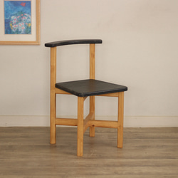 シャビーシックなチェア　シャビーブラック×オールドパイン　椅子 1枚目の画像