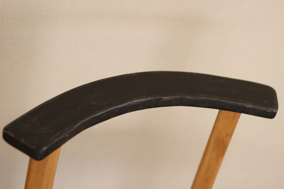 シャビーシックなチェア　シャビーブラック×オールドパイン　椅子 4枚目の画像