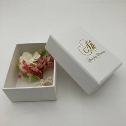 プリザーブドフラワー ミニ ブーケ 花束 ボックス ハンドメイド アジサイ カスミソウ 飾り インテリア プチギフト 5枚目の画像