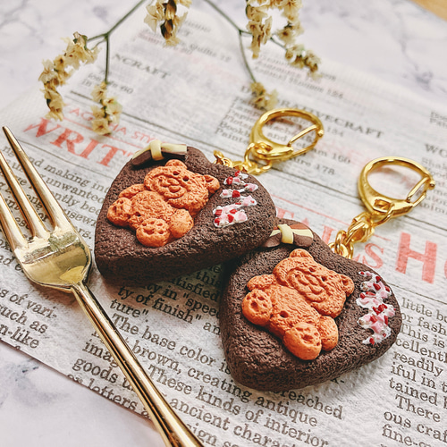 さくらくまのドーナツ　キーホルダー　フェイクスイーツ さくらくまのドーナツ キーホルダー フェイクスイーツ