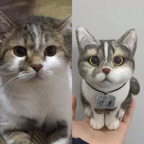世界に一つだけのうちのミニチュア】 羊毛フェルト ふわふわ羊毛