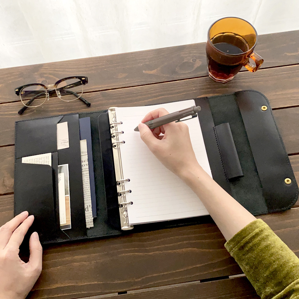 ◇Kikki.K◇A5レザーシステム手帳/Athenaeum Planner/レシピ
