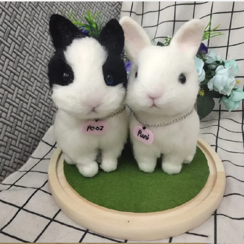 手作り【世界に一つだけのうちの子ミニチュア】 羊毛フェルト 犬