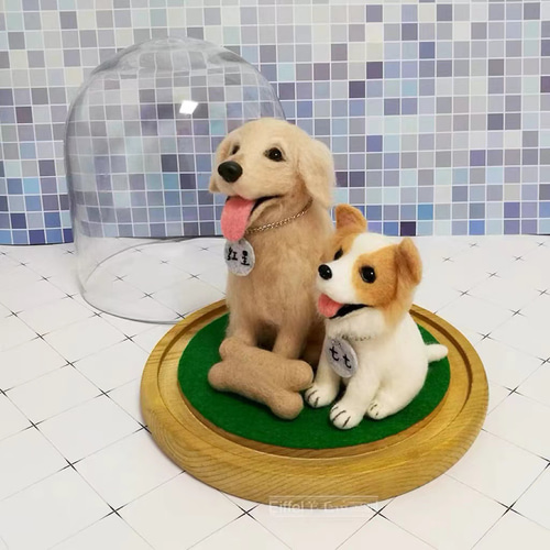 世界に一つだけのうちのミニチュア】 羊毛フェルト ふわふわ羊毛で作る