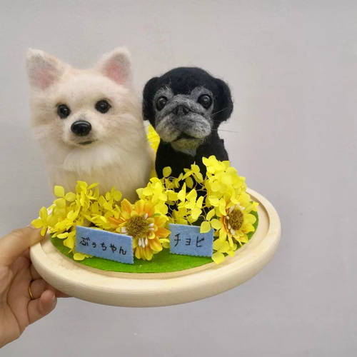 世界に一つだけのうちのミニチュア】 羊毛フェルト ふわふわ羊毛で作る