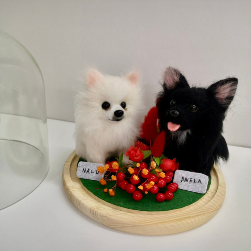 世界に一つだけのうちのミニチュア】 羊毛フェルト ふわふわ羊毛で作る