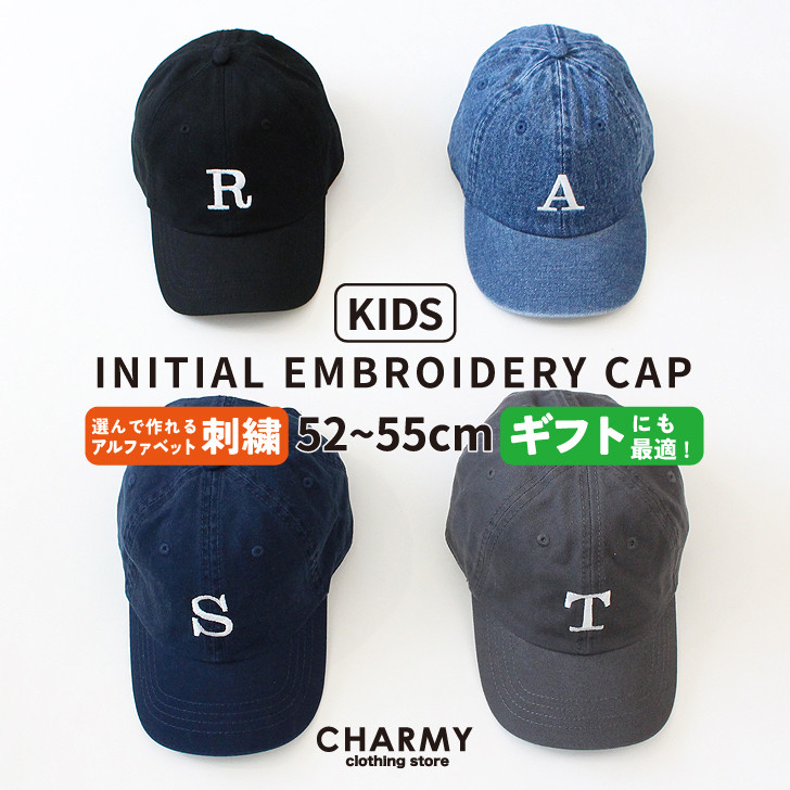 Ch!iii 赤黒チェック C刺繍 キャップ S 刺繍ロゴチェック柄