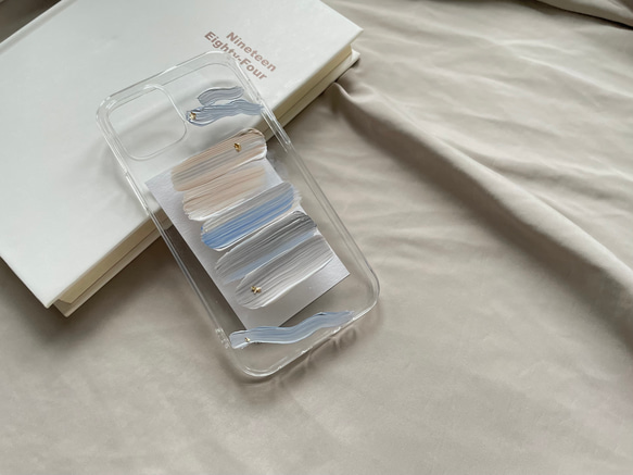 iPhoneスマホ　アートケース　曇り空 1枚目の画像