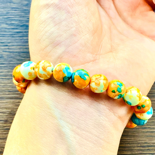 楽天市場】オレンジガーネット ブレスレット 5.8mm 16.5〜17.5cm