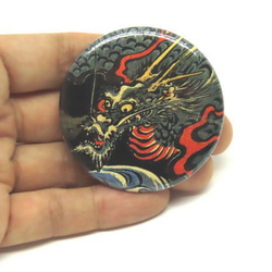 龍　ドラゴン 缶バッジ　歌川国芳　浮世絵　グッズ　名画　アート　辰年　和柄 1枚目の画像