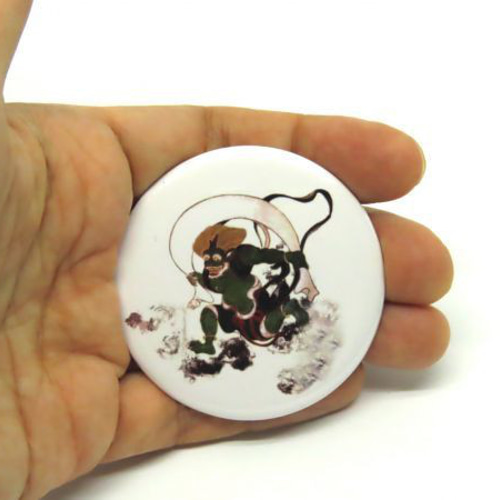 風神 缶バッジ 風神雷神 グッズ 和柄 その他アクセサリー 5つ星