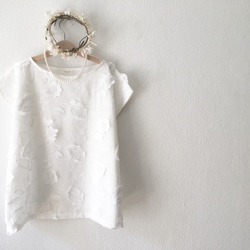 ♡Creema 限量春季福袋，即時發貨♡法式 3D 刺繡襯衫（2 件套） 第4張的照片