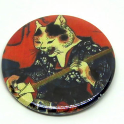 猫　三味線　歌川国芳　缶バッジ　浮世絵　グッズ 2枚目の画像