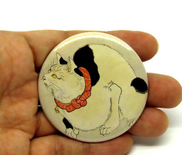 鼠除けの猫　缶バッジ　歌川国芳　浮世絵　ネコ　グッズ 1枚目の画像
