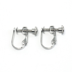 【10個/5ペア】ess12 ステンレス お皿付き イヤリング金具 13mm 2枚目の画像