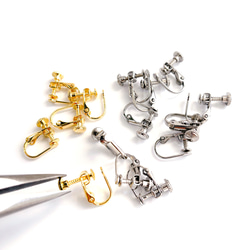 【10個/5ペア】ess12 ステンレス お皿付き イヤリング金具 13mm 7枚目の画像
