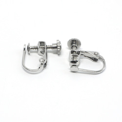 【10個/5ペア】ess12 ステンレス お皿付き イヤリング金具 13mm 1枚目の画像