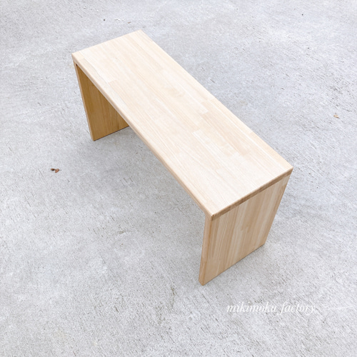 木製ベンチ 杉集成材 水性クリア塗装｜ハンドメイド タモ集成ベンチ クリア塗装 ソファ・ベンチ 家具工房KARIMIKI 通販