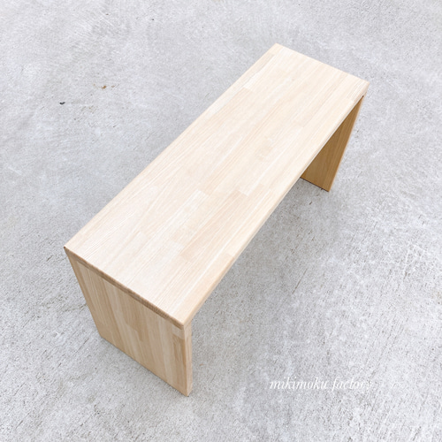 木製ベンチ 杉集成材 水性クリア塗装｜ハンドメイド タモ集成ベンチ クリア塗装 ソファ・ベンチ 家具工房KARIMIKI 通販
