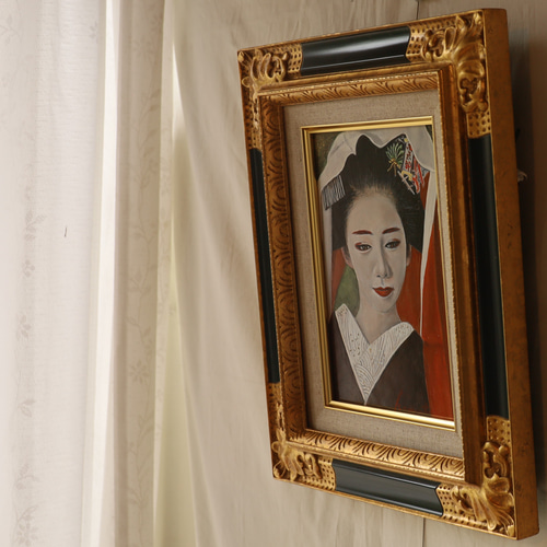 『薫香』　油彩肉筆画 薫香』油彩肉筆画