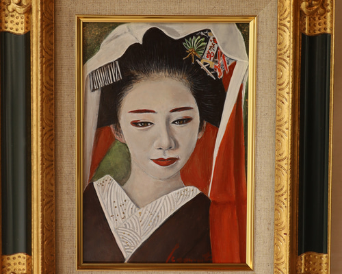 ★真作★ 旭日嘎(シゴラカ) 舞子 日本画油絵 貴重作品 ☆真作☆ 旭日嘎(シゴラカ) 舞子 日本画油絵 貴重作品 Yahoo