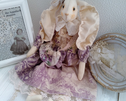 カントリードール①うさぎの親子 赤ちゃん ヴィンテージビッグサイズ カントリードール①うさぎの親子 赤ちゃん ヴィンテージビッグサイズ