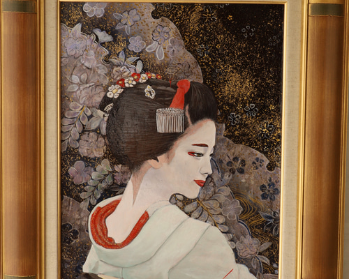 画家 haru  油彩画 ☆ 絵 と 額縁 共に アクリル板 画家 haru 油彩画 ☆ 絵 と 額縁 共に アクリル板 - メルカリ