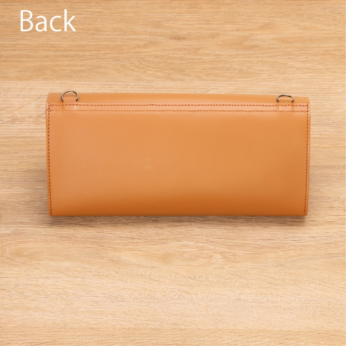 送料無料】本革でも軽い+大容量 お財布スマホショルダー キーリール