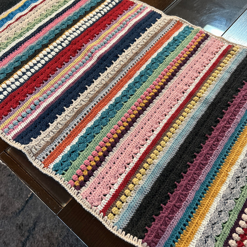 送料込み】ブランケット/スパイシー編み/マルチカバー/ソファーカバー