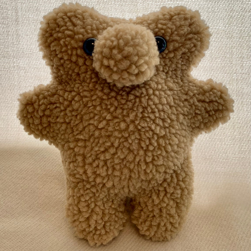 もこもこくまのぬいぐるみ ミニサイズ ライトベージュ ぬいぐるみ めぐ