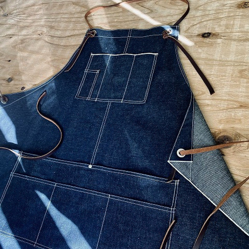 Barilla × F1 コラボ デニムエプロン イタリア製レザー使用 Barilla × F1 コラボ デニムエプロン イタリア製レザー使用 イタリア